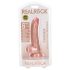 RealRock - přísavný realistický dildo - 15,5 cm (přírodní)