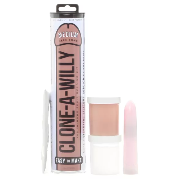 Clone-a-Willy - sada na odlití penisu s vibrátorem - tmavá přírodní barva