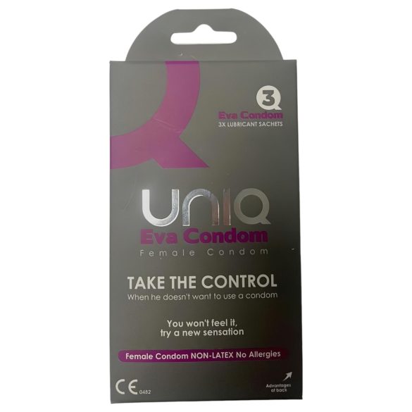 Uniq Eva - bezlatexové dámské kondomy (3 ks)