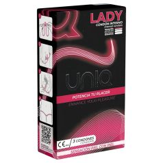 Uniq Lady - dámský kondom - 3 ks