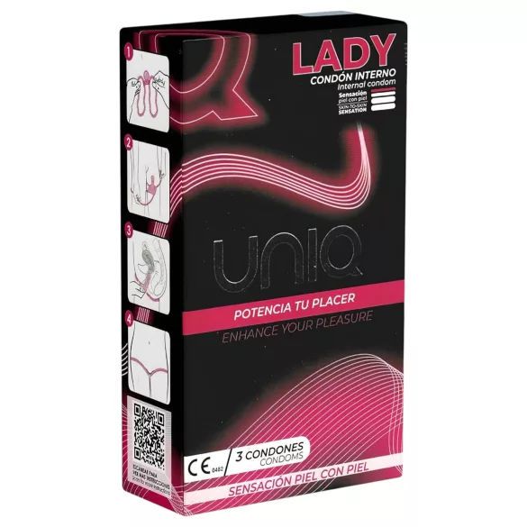 Uniq Lady - dámský kondom - 3 ks