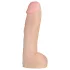 Doc Johnson Vac-U-Lock Hung 12 - realistický dildo s varlaty - tělová