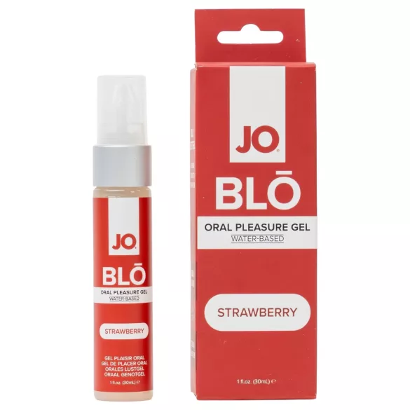 System JO BLO - ochucený orální gel, jahoda (30 ml)