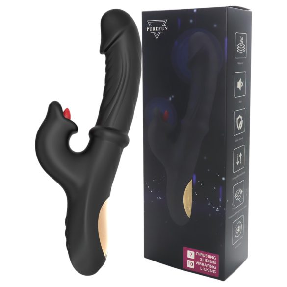 Wilson - černý klitorisový vibrátor s tlačením