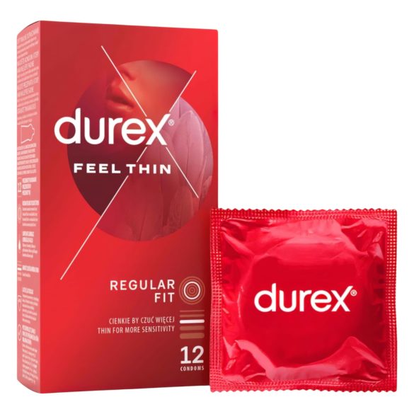 Durex Feel Thin - Přirozený pocit kondomy (12 ks)