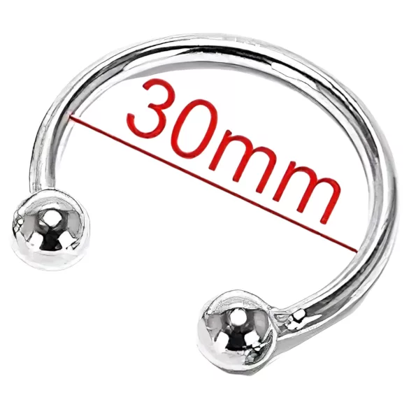 Nerezový kovový kroužek na penis - pro oddálení ejakulace (30mm)