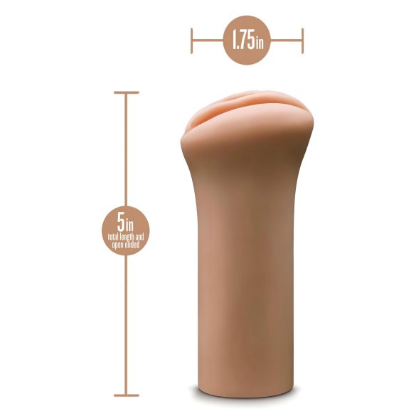 Enlust Molly - umělá vagína s AI obrázky - tmavá přírodní barva