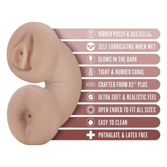 Enlust Tasha - vagína a anál svítící - realistické obrázky - naturální