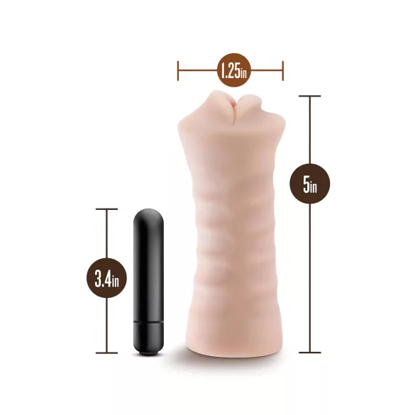 Enlust Nicole - vibrační umělá ústa - realistický vzhled - naturální