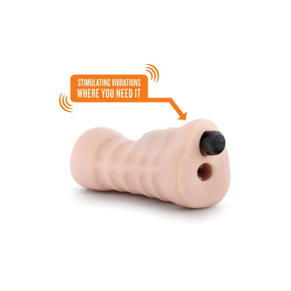 Enlust Destini - vibrační umělá vagína s AI obrázky - přírodní