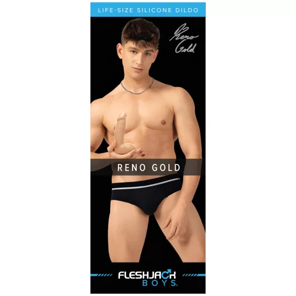Fleshjack Reno Gold - realistický dildo - naturální barva
