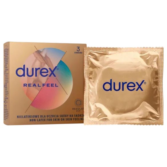 Durex Real Feel - latexový kondom bez latexu (3 ks)