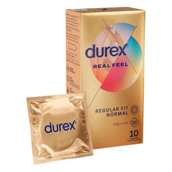 Durex Real Feel - bezlatexové kondomy (10 ks)