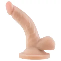   Dr. Skin - realistické dildo s varlaty a přísavkou - tělová 12 cm