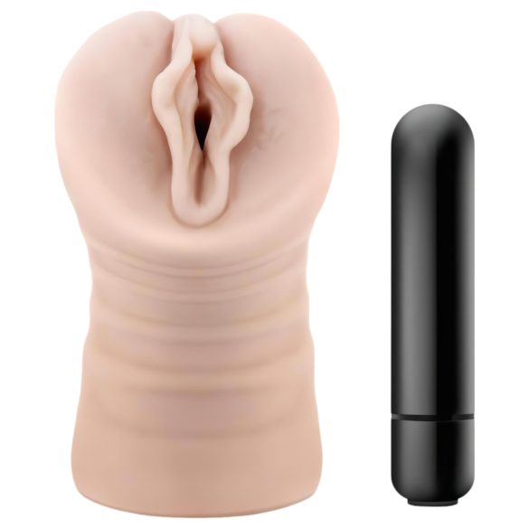 M for Men Ashley - vibrační vagína (přírodní)