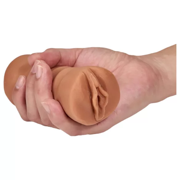 M For Men Sofia - vibrační umělá vagína - přírodní barva