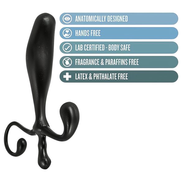 Anal Adventures - anální dildo na prostatu - černé