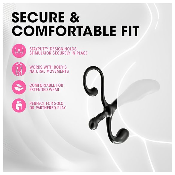 Anal Adventures - anální dildo na prostatu - černé