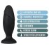 Anal Adventures Platinum Rocket - velký anální kolík (černý)
