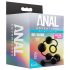 Anal Adventures - anální dildo s perlami - černé