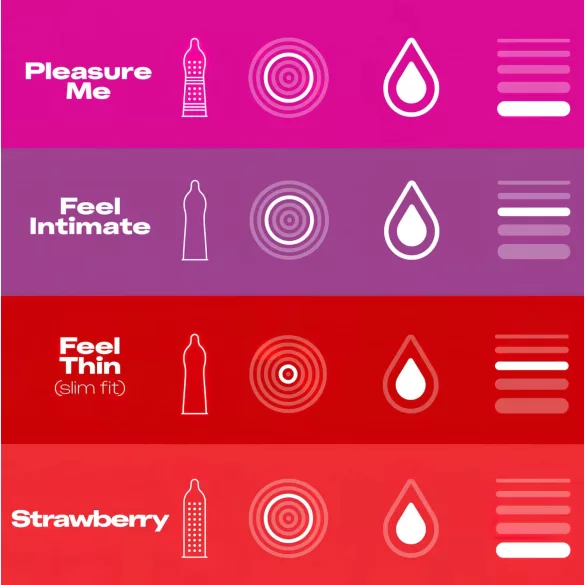 Durex Fun Explosion - sada kondomů - mix variant - 40 ks