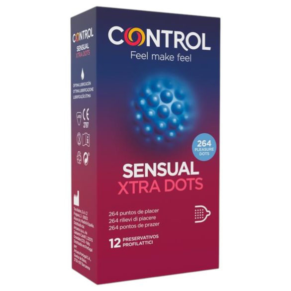 Control - extra tečkované kondomy (12 ks)