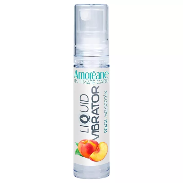 Amoréane - tekutý vibrační stimulační lubrikant broskev (10 ml)