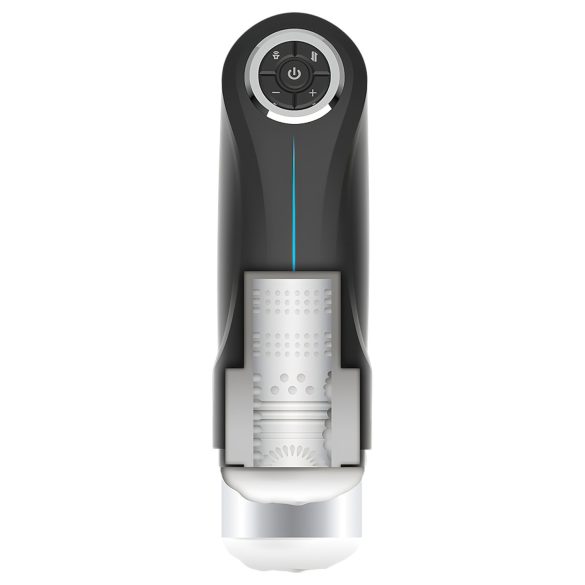 JamyJob - automatický masturbační strojek - pohyblivý, vibrační - černý