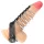 Kink - erekční kroužek s kovovými kroužky - černý