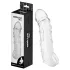 Addicted Toys - návlek na penis s kroužkem na varlata - 27 cm - transparentní