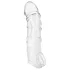 Addicted Toys - návlek na penis s kroužkem na varlata - 27 cm - transparentní