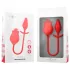 Intense Melanie - vibrátor s pohyblivým jazýčkem na klitoris 2v1 - červený