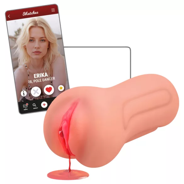 Intense First Time Erica - realistická panna masturbátor - tělová barva