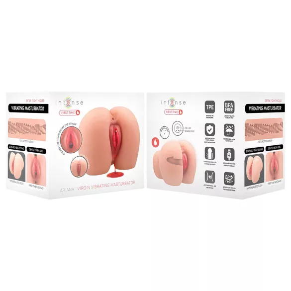 First Time Ariana - realistický vibrační panna masturbátor (přírodní)