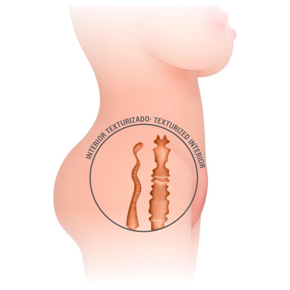 Intense Deep Touch Jesse - realistický torzo masturbátor - přírodní barva