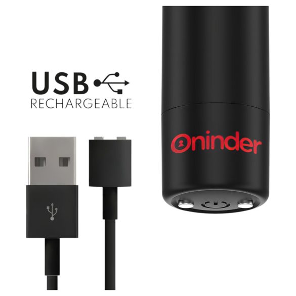 Oninder - chytrý mini vibrátor (černý)