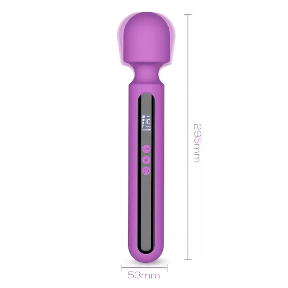 Engily Ross Aura - vibrátor na masáž - dobíjecí, digitální, fialový