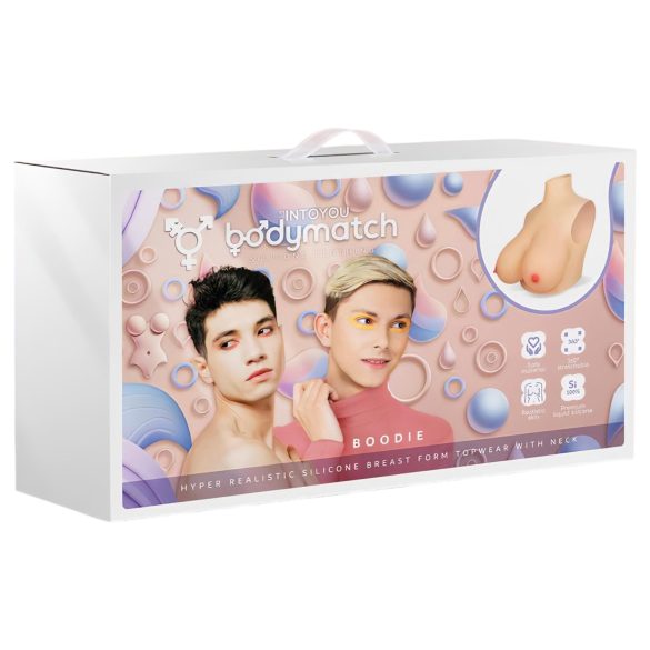 INTOYOU - nasazovací realistická prsa - přírodní barva