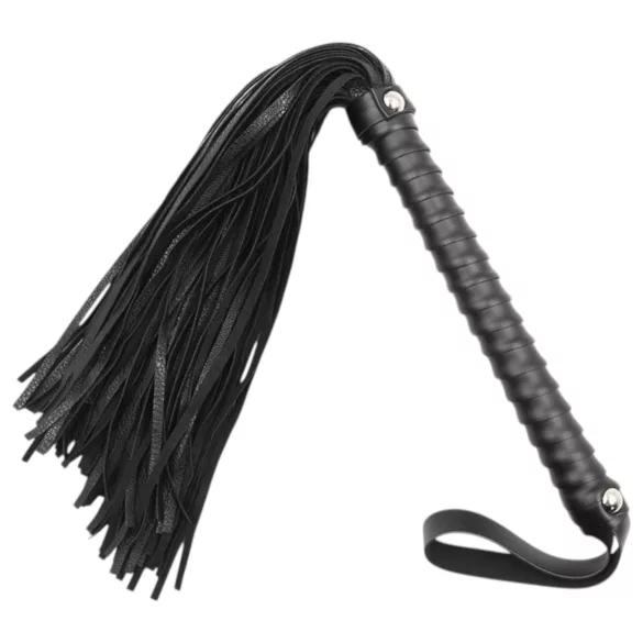 Latetobed - bič s texturovaným povrchem - černý - 48 cm