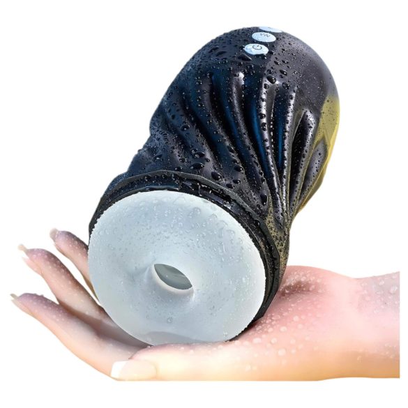 Playboy Solo Stroker - akumulátorový stimulační masturbátor (černý)