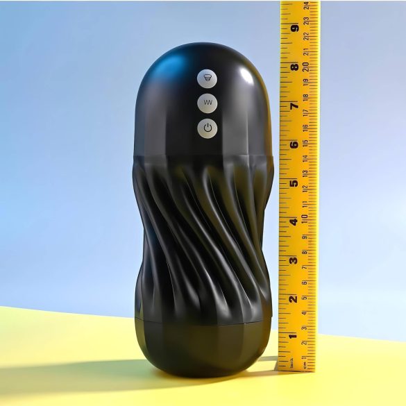 Playboy Solo Stroker - akumulátorový stimulační masturbátor (černý)