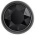 Evolved Black Gem - kovový anální kolík set s černým kamenem (stříbrný)