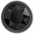 Evolved Black Gem - kovový anální kolík set - černý kámen - stříbrná