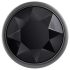 Evolved Black Gem - kovový anální kolík set s černým kamenem (stříbrný)