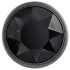 Evolved Black Gem - kovový anální kolík set - černý kámen - stříbrná
