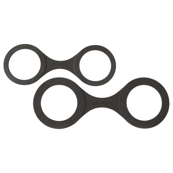 Sei Mio - pouta na ruce - silikon - černá - velikost L