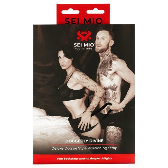 Sei Mio - polohovací pomůcka na doggy styl - černá