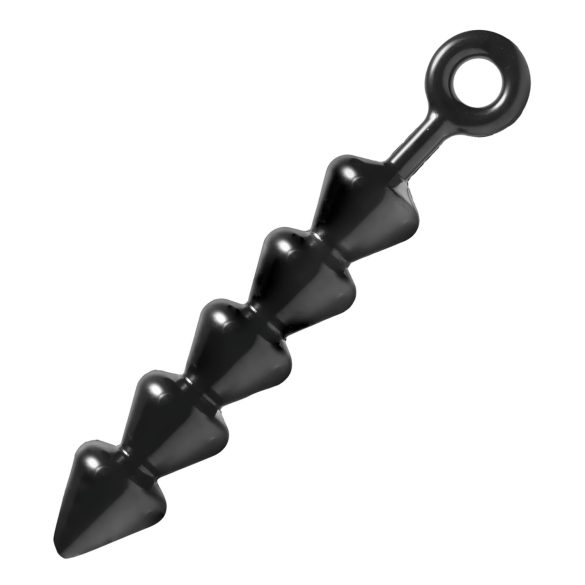 Spades - perličkový anální dildo (černý)