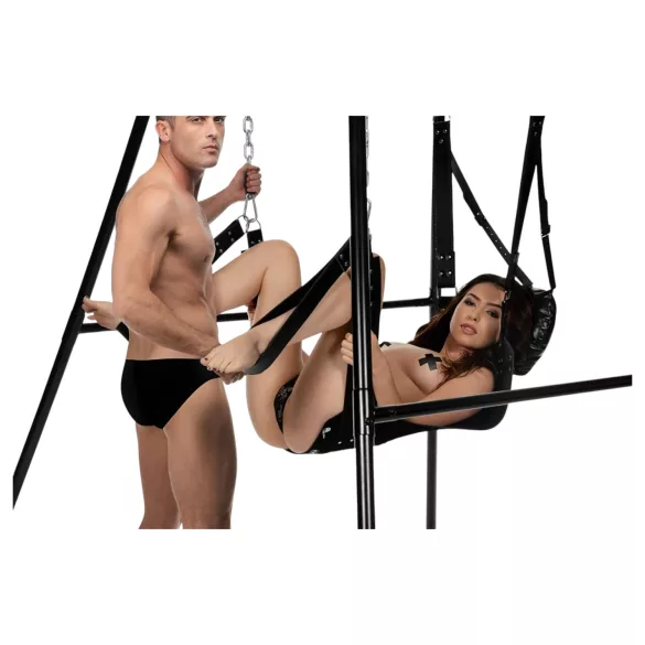 XR Brands - Sex houpačka se stojanem (černá)