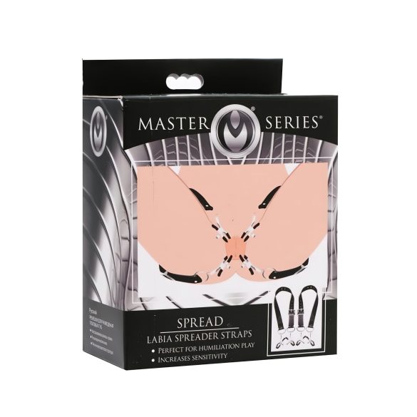 XR Brands - svorky na stydké pysky - černé